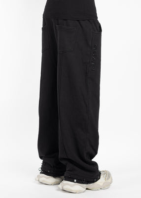 All Black Piercing Sweat Pants