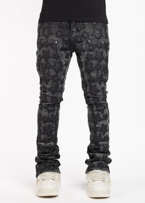 Obsidian Black Stars Denim