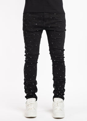 All Black Embellished Denim V2