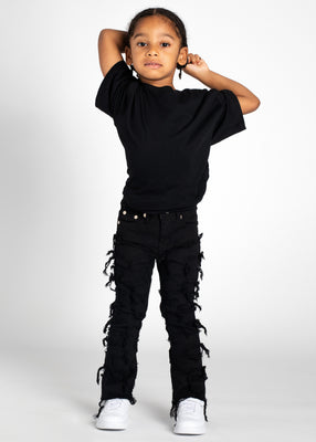 Obsidian Black Kids Denim