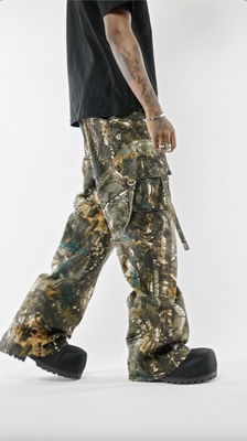 Camo Extra Baggy Cargos V2